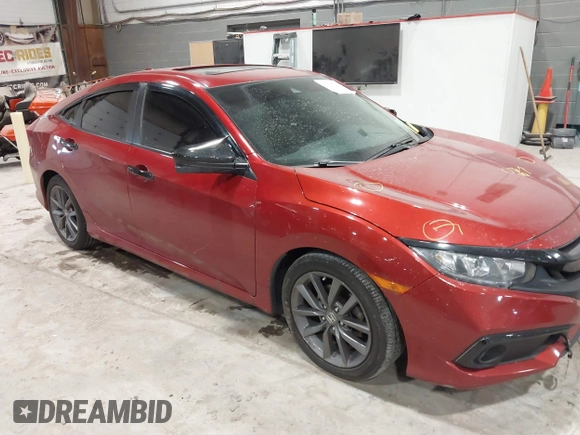 2019 Honda Civic Sedan EX with VIN 19XFC1F39KE205528, listed as a IAAI auction lot 41639764 with 64,620 mi miles. Bid and sale history available at carsss.com. Image 13.