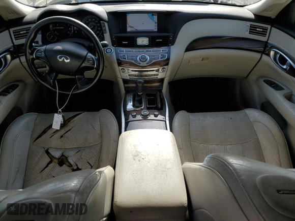 2011 Infiniti M37 with VIN JN1BY1AP0BM324986, listed as a Copart auction lot 53671215 with 187,490 mi miles and Salvage Title. Bid and sale history available at carsss.com. Image 8.