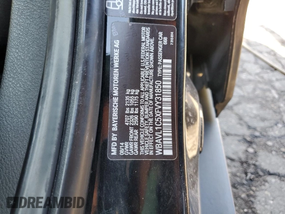 2015 BMW X1 xDrive28i with VIN WBAVL1C5XFVY31850, listed as a Copart auction lot 77491614 with 112,442 mi miles and Clean Title. Bid and sale history available at carsss.com. Image 13.
