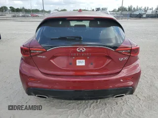 2018 Infiniti QX30 with VIN SJKCH5CP5JA002430, listed as a Copart auction lot 53835375 with 58,187 mi miles and Salvage title. Bid and sale history available at DreamBid. Image 6.