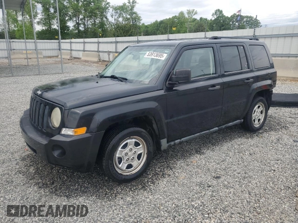 2009 Jeep Patriot Sport z VIN 1J4FT28B39D147223, wystawiony jako Copart lot #53913695 z przebiegiem 132 432 mil mil oraz Szkoda całkowita • Salvage title. Historia ofert i sprzedaży dostępna na DreamBid. Obrazek 1.