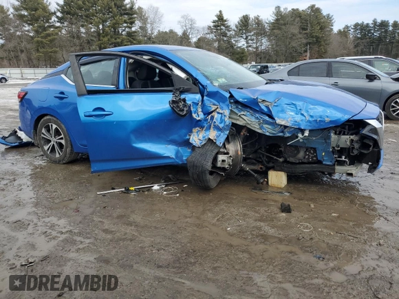 2020 Nissan Sentra SV with VIN 3N1AB8CV1LY241809, listed as a Copart auction lot 46157885 with 39,418 mi miles and Salvage Title. Bid and sale history available at carsss.com. Image 4.