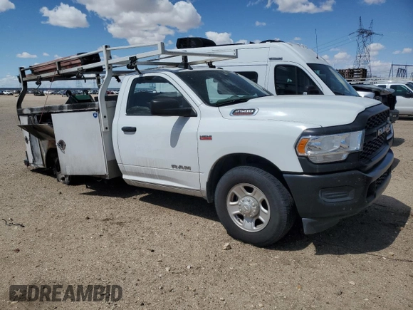 2022 Ram 2500 Tradesman with VIN 3C7WR4AJ5NG296296, listed as a Copart auction lot 74733584 with 87,826 mi miles and Salvage Title. Bid and sale history available at carsss.com. Image 4.