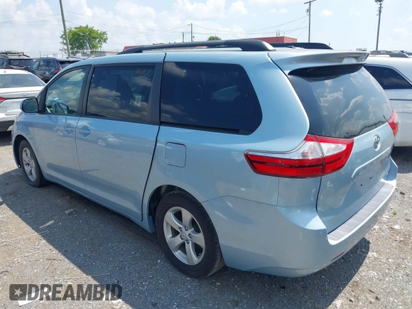 2015 Toyota Sienna LE AAS with VIN 5TDKK3DC4FS636029, listed as a IAAI auction lot 42552045 with 82,293 mi miles and . Bid and sale history available at DreamBid. Image 3.
