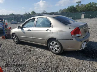 2007 Kia Spectra EX with VIN KNAFE121375478544, listed as a Copart auction lot 51572015 with 200,203 mi miles and Salvage Title. Bid and sale history available at carsss.com. Image 2.