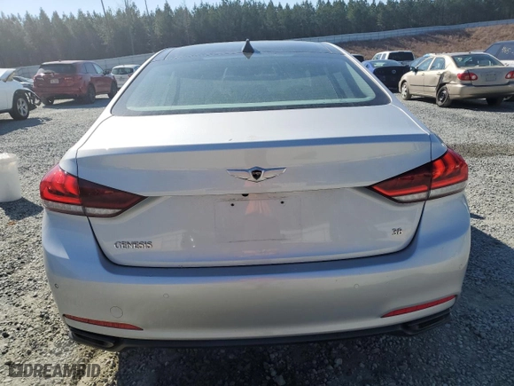 2015 Hyundai Genesis 3.8L with VIN KMHGN4JE1FU052090, listed as a Copart auction lot 46109425 with 70,277 mi miles and Salvage Title. Bid and sale history available at carsss.com. Image 6.