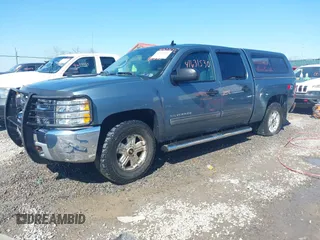 2013 Chevrolet Silverado 1500 LT with VIN 3GCPKSE77DG172991, listed as a IAAI auction lot 41631530 with 155,839 mi miles. Bid and sale history available at carsss.com. Image 2.
