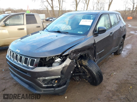 2017 Jeep Compass Sport z VIN 3C4NJDAB8HT667519, wystawiony jako IAAI lot #41488704 z przebiegiem 111 242 mil mil oraz . Historia ofert i sprzedaży dostępna na DreamBid. Obrazek 6.