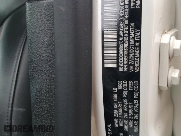 2021 Jeep Renegade Trailhawk с VIN ZACNJDC11MPM42734, выставлен на аукционе Copart как лот 55998325 с пробегом 29 070 миль миль и Списание • Salvage title. История ставок и продаж доступна на DreamBid. Изображение 12.