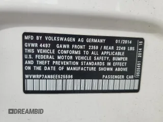 2014 Volkswagen CC Executive z VIN WVWRP7AN8EE525596, wystawiony jako Copart lot #51208465 z przebiegiem 192 673 mil mil oraz Szkoda całkowita • Salvage title. Historia ofert i sprzedaży dostępna na DreamBid. Obrazek 12.