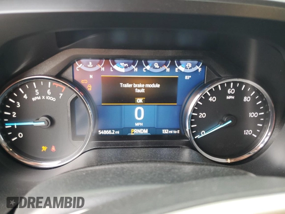 2022 Ford Expedition Max XLT with VIN 1FMJK1HT9NEA61985, listed as a Copart auction lot 76666394 with 54,866 mi miles and Salvage title. Bid and sale history available at DreamBid. Image 9.