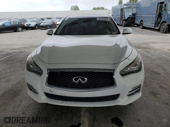2015 Infiniti Q50 Sport with VIN JN1BV7AP3FM353836, listed as a Copart auction lot 54265965 with 101,602 mi miles and Salvage title. Bid and sale history available at DreamBid. Image 5.