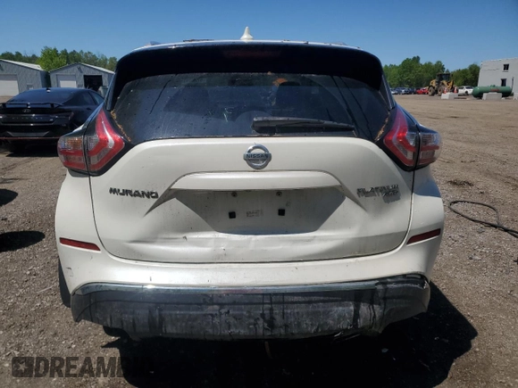 2017 Nissan Murano SL z VIN 5N1AZ2MH0HN161870, wystawiony jako Copart lot #57283935 z przebiegiem 206 302 mil mil oraz Czysty tytuł • Clean title. Historia ofert i sprzedaży dostępna na DreamBid. Obrazek 6.