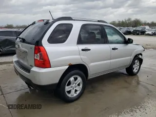 2009 Kia Sportage LX with VIN KNDJE723797590918, listed as a Copart auction lot 51218345 with 145,480 mi miles and Salvage Title. Bid and sale history available at carsss.com. Image 3.
