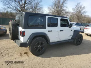 2022 Jeep Wrangler Unlimited Sport with VIN 1C4HJXDN3NW242297, listed as a Copart auction lot 47388715 with 17,098 mi miles and Salvage title. Bid and sale history available at DreamBid. Image 3.