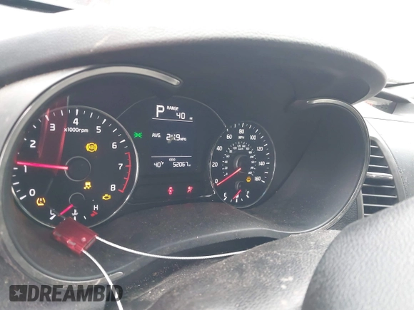 2018 Kia Forte LX with VIN 3KPFK4A73JE193261, listed as a IAAI auction lot 41645310 with 52,067 mi miles. Bid and sale history available at carsss.com. Image 7.