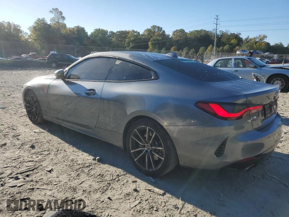 2021 BMW 4 Series 430i xDrive with VIN WBA73AP06MCH04967, listed as a Copart auction lot 76239894 with 53,224 mi miles and Salvage Title. Bid and sale history available at carsss.com. Image 2.