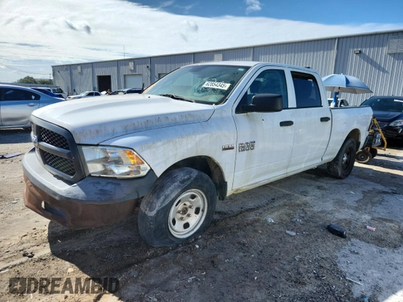 2018 Ram 1500 Tradesman with VIN 1C6RR7ST4JS172400, listed as a Copart auction lot 62854345 with 136,929 mi miles and Clean title. Bid and sale history available at DreamBid. Image 1.