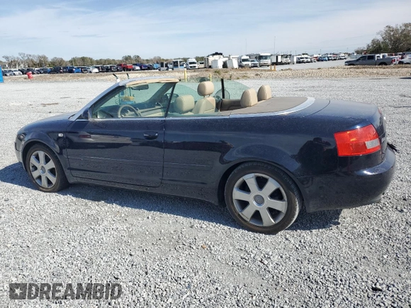 2004 Audi A4 1.8T with VIN WAUAC48H14K007141, listed as a Copart auction lot 89247185 with 122,255 mi miles and Salvage Title. Bid and sale history available at carsss.com. Image 2.