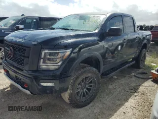 2023 Nissan Titan SV с VIN 1N6AA1ED8PN110324, выставлен на аукционе Copart как лот 74601384 с пробегом 11 997 миль миль и На запчасти • Non repairable. История ставок и продаж доступна на DreamBid. Изображение 1.