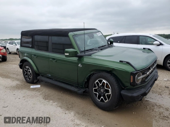 2024 Ford Bronco Outer Banks with VIN 1FMDE8BH4RLA26290, listed as a Copart auction lot 54764525 with 5,373 mi miles and Salvage title. Bid and sale history available at DreamBid. Image 4.