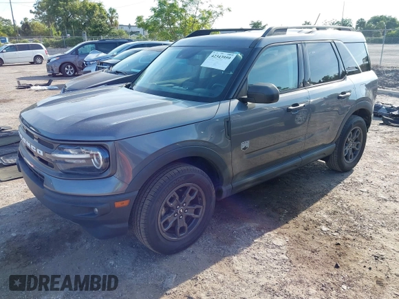 2021 Ford Bronco Sport Big Bend with VIN 3FMCR9B68MRA44256, listed as a IAAI auction lot 42343959 with 47,534 mi miles and . Bid and sale history available at DreamBid. Image 2.
