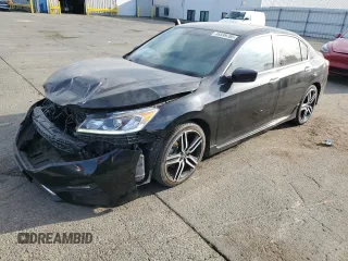 2016 Honda Accord Sport с VIN 1HGCR2F50GA080407, выставлен на аукционе Copart как лот 48599785 с пробегом 133 995 миль миль и Списание • Salvage title. История ставок и продаж доступна на DreamBid. Изображение 1.