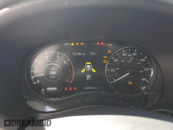 2024 Nissan Kicks SV with VIN 3N1CP5CV8RL475833, listed as a Copart auction lot 49417405 with 14,040 mi miles and Salvage Title. Bid and sale history available at DreamBid. Image 9.
