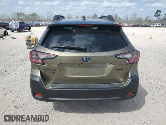 2025 Subaru Outback Onyx Edition with VIN 4S4BTALC6S3141261, listed as a Copart auction lot 48701235 with 4,467 mi miles and Salvage Title. Bid and sale history available at carsss.com. Image 6.