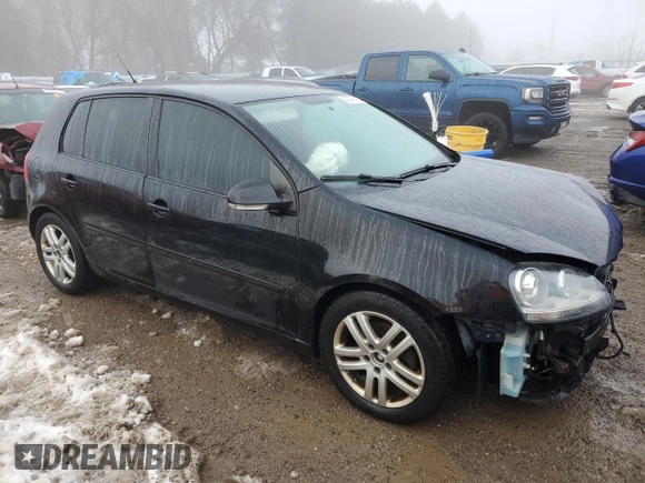 2009 Volkswagen Rabbit S with VIN WVWDA71K19W146831, listed as a Copart auction lot 83756164 with 256,383 mi miles and Salvage title. Bid and sale history available at DreamBid. Image 4.