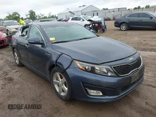 2015 Kia Optima LX with VIN 5XXGM4A74FG468987, listed as a IAAI auction lot 42360178 with 73,429 mi miles and . Bid and sale history available at DreamBid. Image 1.