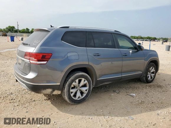 2018 Volkswagen Atlas SEL with VIN 1V2MR2CA1JC504966, listed as a Copart auction lot 62826685 with 177,774 mi miles and Salvage title. Bid and sale history available at DreamBid. Image 3.