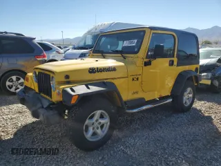 2002 Jeep Wrangler X with VIN 1J4FA39S42P725876, listed as a Copart auction lot 71789864 with 154,991 mi miles and Salvage Title. Bid and sale history available at carsss.com. Image 1.