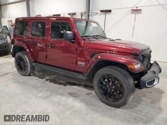 2021 Jeep Wrangler Unlimited Sahara с VIN 1C4JJXP63MW684811, выставлен на аукционе Copart как лот 55136775 с пробегом 29 901 миль миль и Списание • Salvage title. История ставок и продаж доступна на DreamBid. Изображение 4.