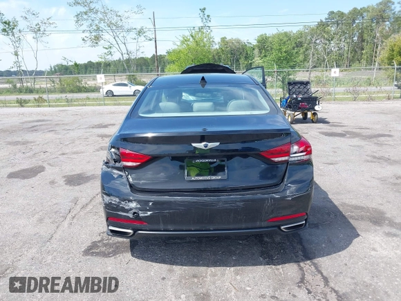 2015 Hyundai Genesis 3.8L with VIN KMHGN4JE5FU063075, listed as a IAAI auction lot 42043518 with 135,079 mi miles. Bid and sale history available at carsss.com. Image 16.