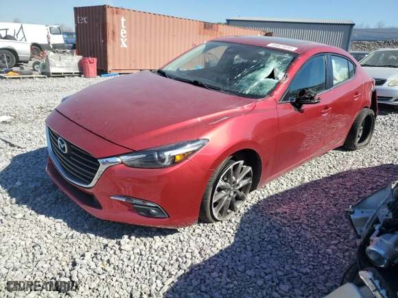 2018 Mazda Mazda3 4-Door Grand Touring with VIN 3MZBN1W37JM222385, listed as a Copart auction lot 46821695 with 84,206 mi miles and Clean Title. Bid and sale history available at carsss.com. Image 1.