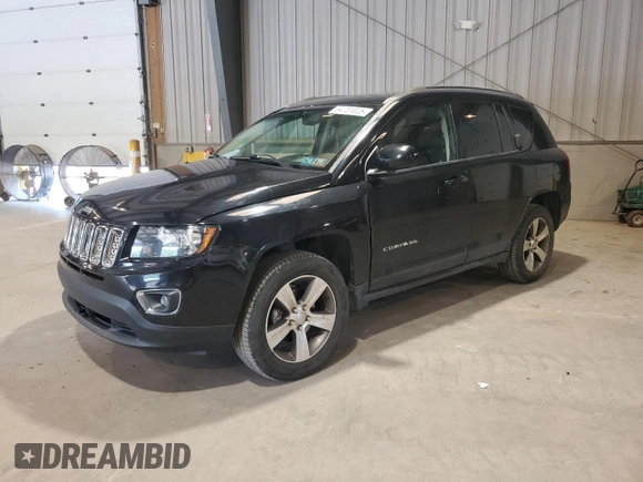 2016 Jeep Compass Latitude z VIN 1C4NJDEB3GD759975, wystawiony jako Copart lot #64731025 z przebiegiem 110 994 mil mil oraz Czysty tytuł • Clean title. Historia ofert i sprzedaży dostępna na DreamBid. Obrazek 1.