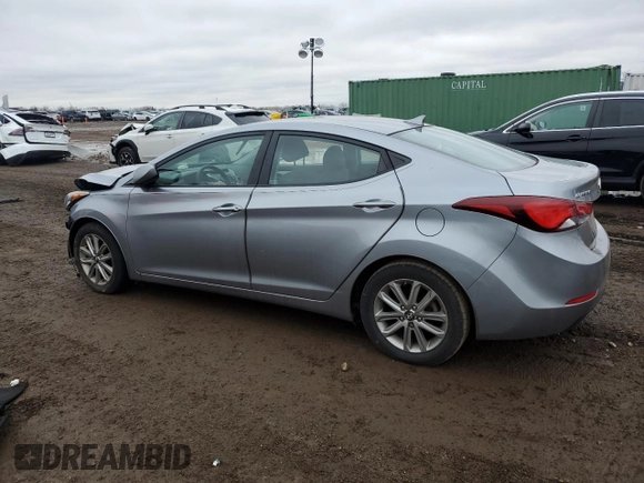 2015 Hyundai Elantra SE z VIN 5NPDH4AE1FH637664, wystawiony jako Copart lot #80329264 z przebiegiem 123 641 mil mil oraz Szkoda całkowita • Salvage title. Historia ofert i sprzedaży dostępna na DreamBid. Obrazek 2.