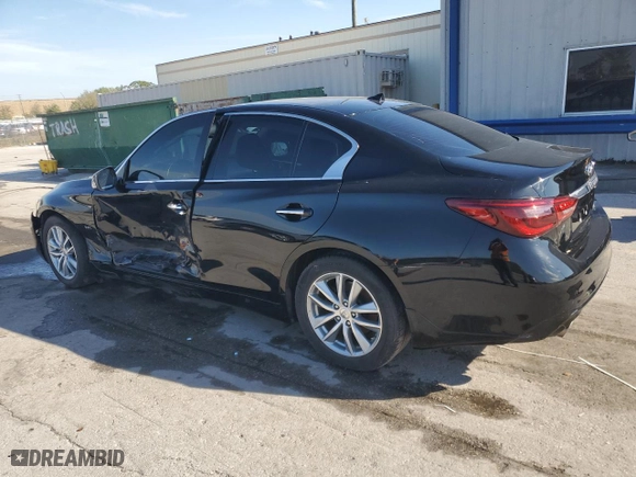 2018 Infiniti Q50 2.0t LUXE with VIN JN1CV7AP7JM240551, listed as a Copart auction lot 46914275 with NaN miles and Salvage Title. Bid and sale history available at carsss.com. Image 2.