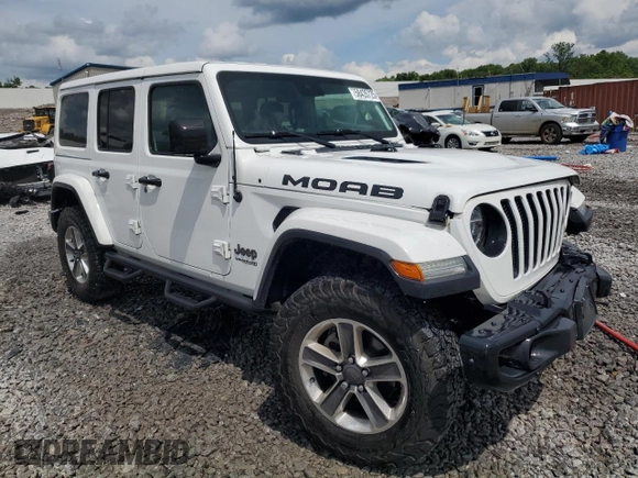 2019 Jeep Wrangler Unlimited Sahara z VIN 1C4HJXEG7KW561052, wystawiony jako Copart lot #58435725 z przebiegiem 72 777 mil mil oraz Szkoda całkowita • Salvage title. Historia ofert i sprzedaży dostępna na DreamBid. Obrazek 4.