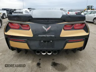 2017 Chevrolet Corvette Grand Sport 1LT with VIN 1G1YW2D79H5105602, listed as a Copart auction lot 42598795 with 34,380 mi miles and Salvage Title. Bid and sale history available at carsss.com. Image 6.