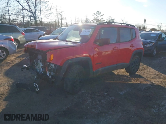 2018 Jeep Renegade Upland with VIN ZACCJBAB0JPH93740, listed as a IAAI auction lot 41705533 with 68,178 mi miles and . Bid and sale history available at DreamBid. Image 17.