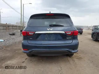 2019 Infiniti QX60 Luxe with VIN 5N1DL0MM1KC566946, listed as a IAAI auction lot 41887596 with 108,035 mi miles and . Bid and sale history available at DreamBid. Image 16.