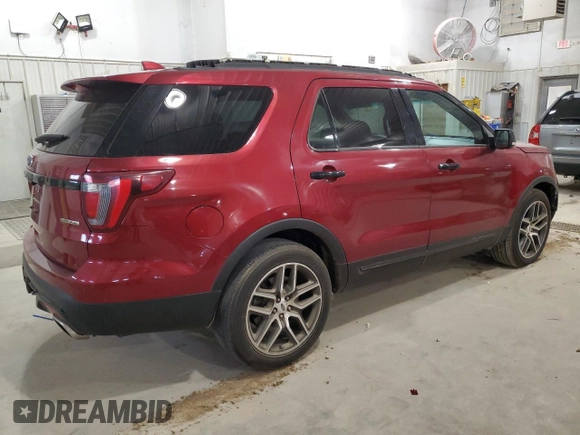 2016 Ford Explorer Sport with VIN 1FM5K8GT0GGA68312, listed as a Copart auction lot 51219855 with 87,337 mi miles and Salvage Title. Bid and sale history available at carsss.com. Image 3.