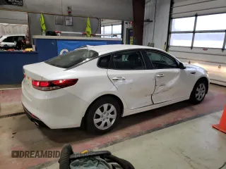 2018 Kia Optima LX with VIN KNAGT4L35J5216351, listed as a Copart auction lot 50174385 with 50,774 mi miles and Salvage Title. Bid and sale history available at DreamBid. Image 3.