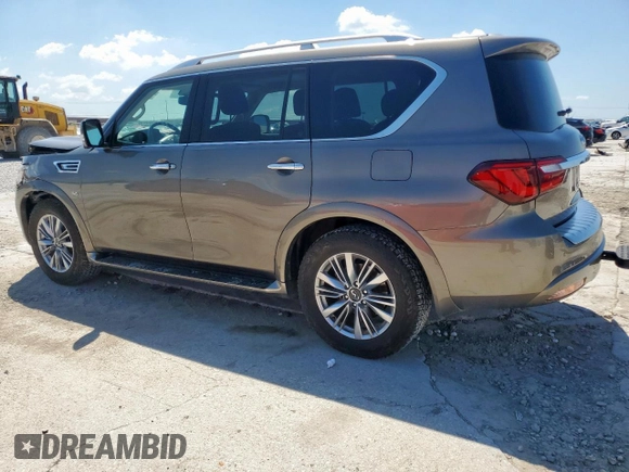 2019 Infiniti QX80 Luxe z VIN JN8AZ2NF2K9688380, wystawiony jako Copart lot #54236905 z przebiegiem 106 518 mil mil oraz Szkoda całkowita • Salvage title. Historia ofert i sprzedaży dostępna na DreamBid. Obrazek 2.