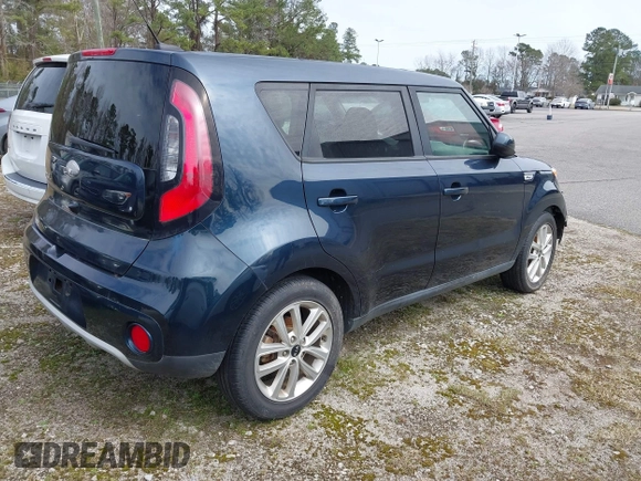 2019 Kia Soul + with VIN KNDJP3A55K7690687, listed as a IAAI auction lot 41715563 with 142,592 mi miles and . Bid and sale history available at DreamBid. Image 4.