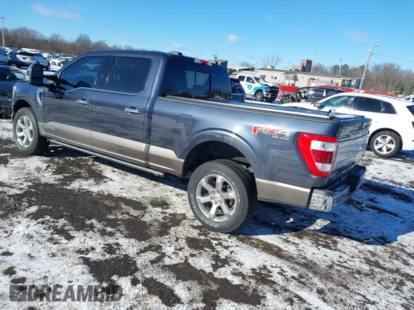 2021 Ford F-150 XL with VIN 1FTFW1ED4MFB70925, listed as a IAAI auction lot 41269509 with 113,805 mi miles. Bid and sale history available at carsss.com. Image 3.