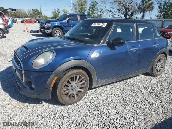 2016 MINI Cooper Hardtop 4 Door S with VIN WMWXU3C55G2D29125, listed as a Copart auction lot 50220615 with 58,681 mi miles and Salvage Title. Bid and sale history available at carsss.com. Image 1.