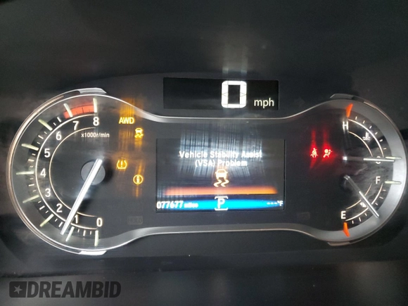 2017 Honda Pilot EX-L with VIN 5FNYF6H55HB004823, listed as a Copart auction lot 61200055 with 77,677 mi miles and Salvage title. Bid and sale history available at DreamBid. Image 9.